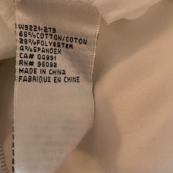 EUC Dalia Collection Long White Blouse with Ruffles - Picture 11 of 11